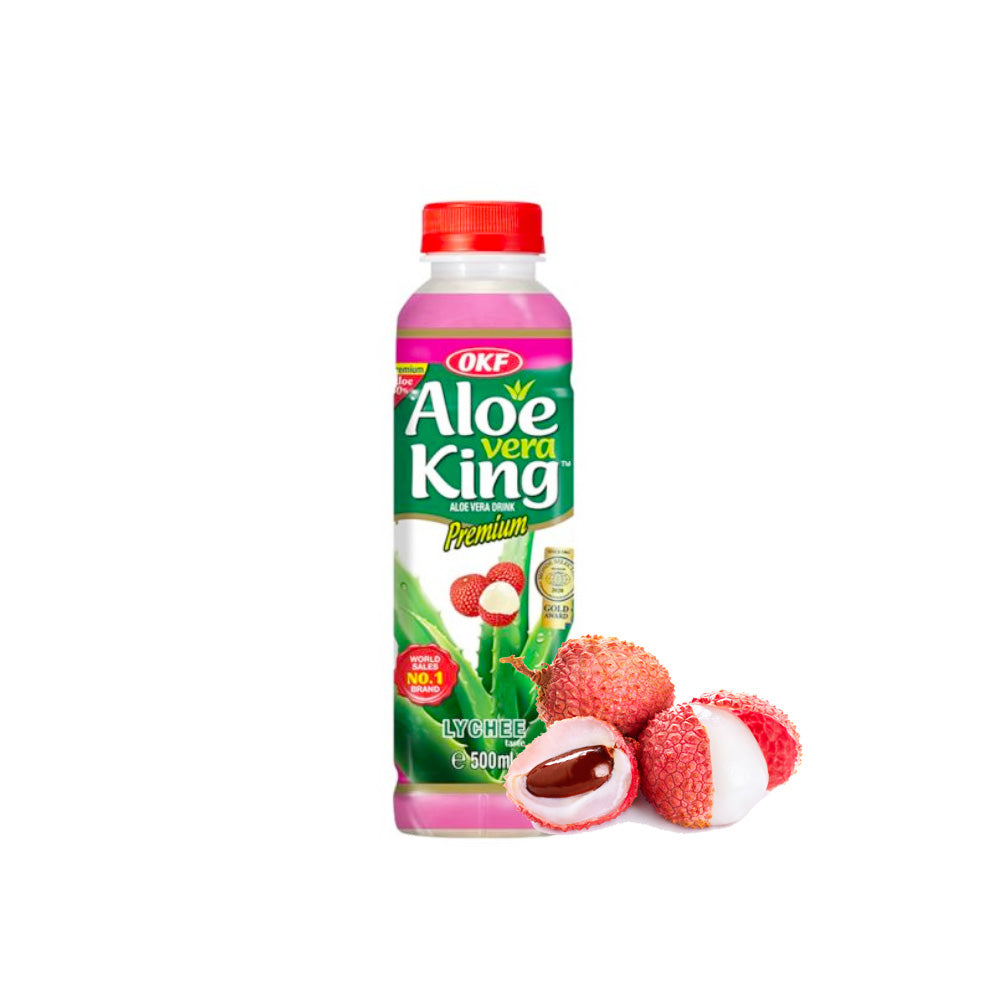 Bebida De Aloe Vera King Sabor A Lychee 500ml Okf Alimentacion Asiatica Kimjia 5948