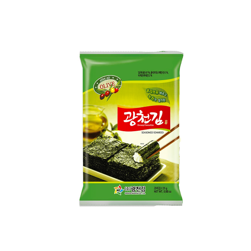 Snack Alga Nori Crujiente Sabor A Macha 25g Alimentacion Asiatica Kimjia 9240