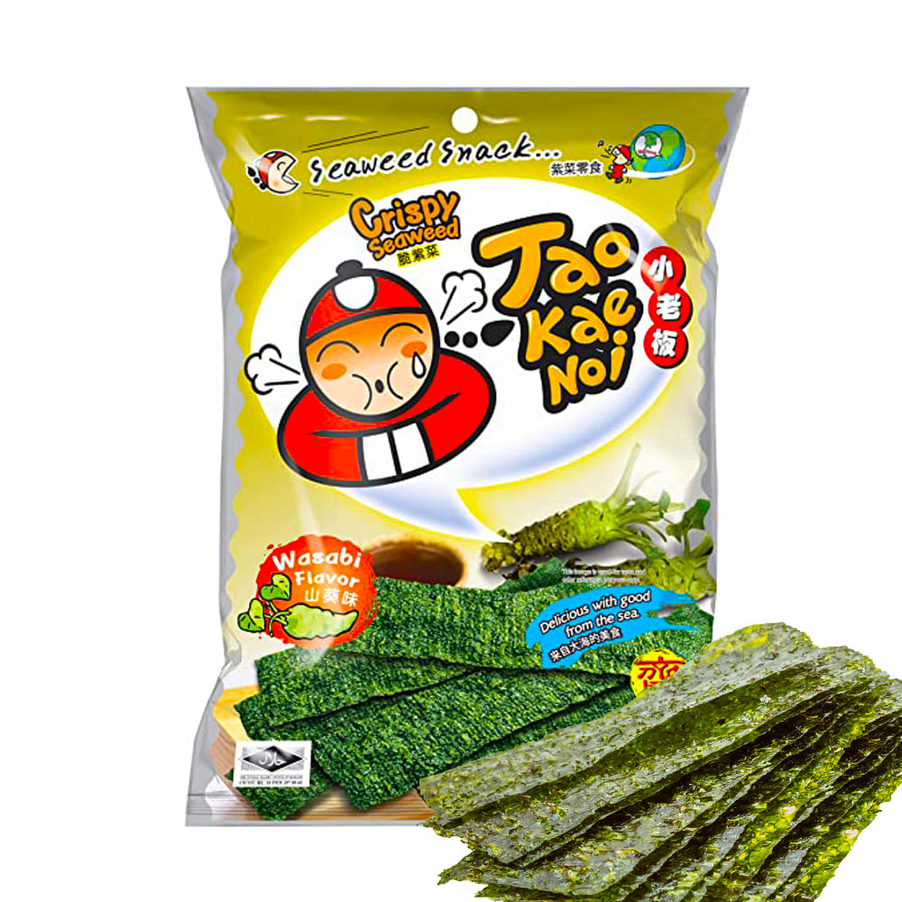 Snack Alga Nori Sabor A Wasabi 32g Jao Kae Noi Alimentacion Asiatica Kimjia 4433