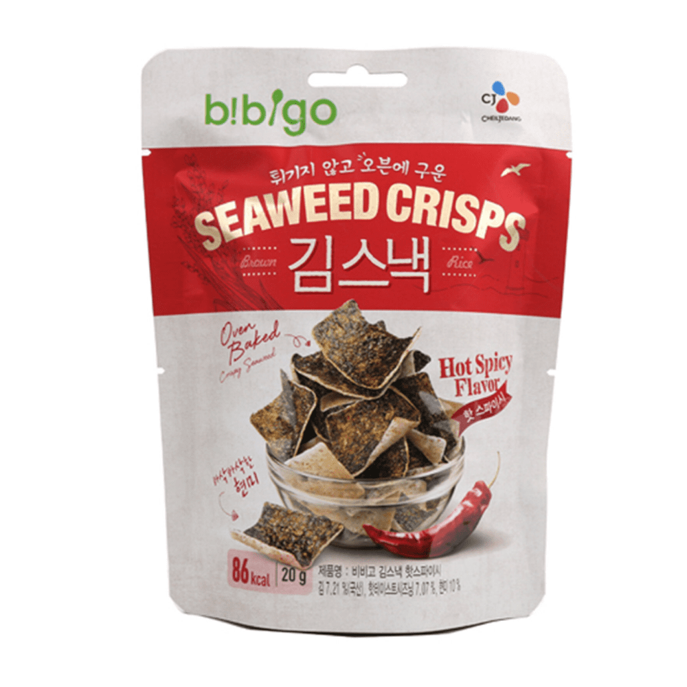 Snacks De Alga Nori Crujiente Sabor Picante 20g Bibigo Alimentacion Asiatica Kimjia 8977