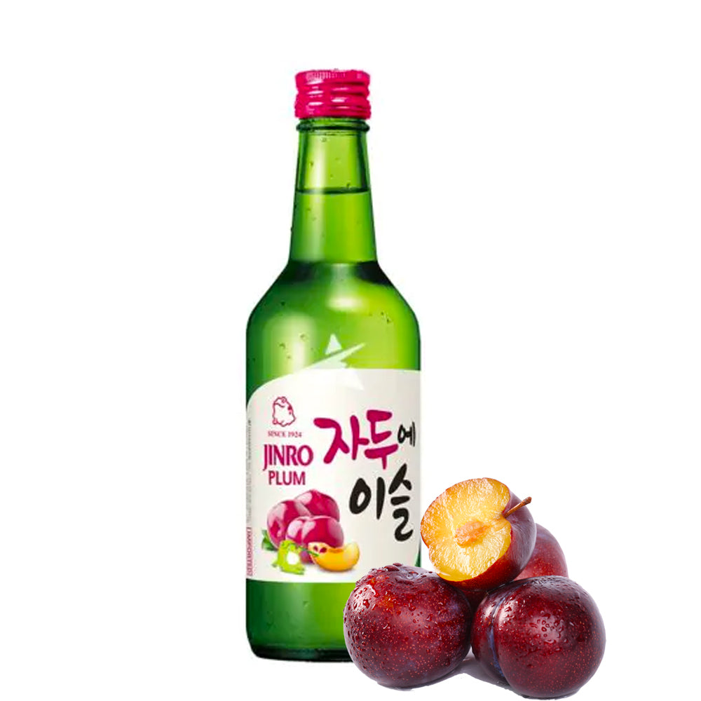 Soju Coreano con Sabor Ciruela 360ml Jinro – Alimentacion Asiatica KIMJIA